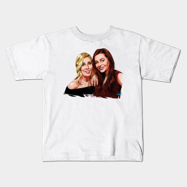 Maddie & Tae - An illustration by Paul Cemmick Kids T-Shirt by PLAYDIGITAL2020